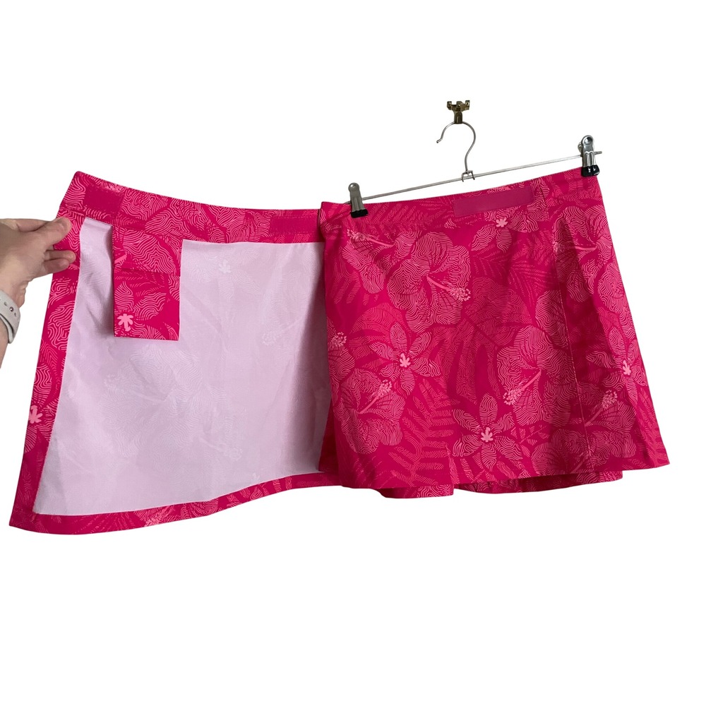 NWT RipSkirt Hawaii Wrap Skirt Pink Tropics Hibiscus Floral Small Length 1 - Picture 6 of 8